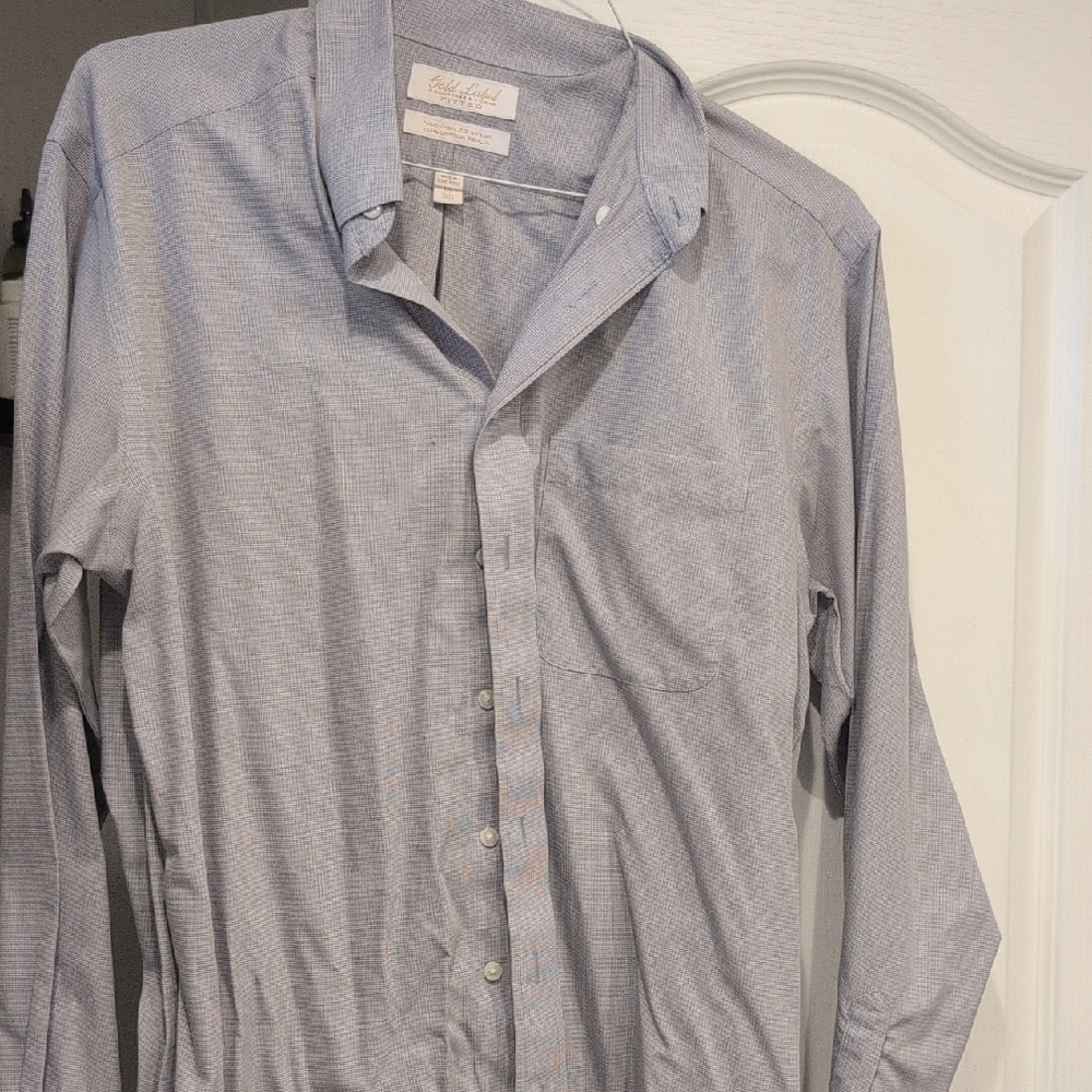 Roundtree & Yorke Blue Relaxed Fit Casual Shirt